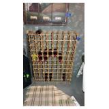 Wine free-standing rack American folk art 32” x 30”