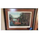 American Hunting Scenes: “An Early Start”, Currier & Ives Lithograph