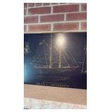Very Heavy Slate , Vintage Isiah L. Jefferson Blueprint slate etching