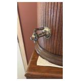 Vintage water cooler; 2 vintage ice picks