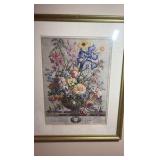 (2) Britt Prints floral artwork 18” x 22”