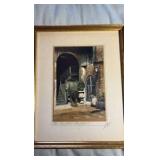 (2) Framed New Orleans themed prints 11”x 9”: