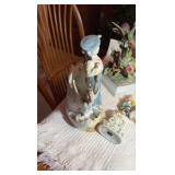 Ceramic and porcelain figurines.
