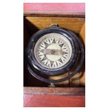 Antique Gimbaled Marine Compass in binnacle style box
