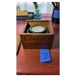 Antique Gimbaled Marine Compass in binnacle style box
