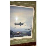 Ltd Ed. Bass at Daybreak by Kouba framed print 36" x 30”