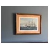 Framed Print U.S. Packet Ship "New World"