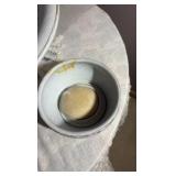Vintage wash basin, pitcher and covered dish