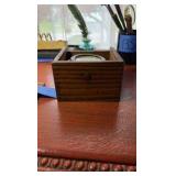 Antique Gimbaled Marine Compass in binnacle style box