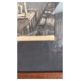 1959 Noble signed lithograph Watchman of the Dead, The Old Coal Docks