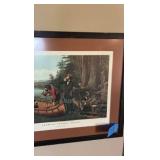 American Hunting Scenes: “An Early Start”, Currier & Ives Lithograph