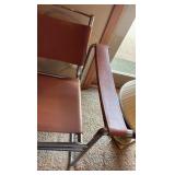 Vintage Leather Safari-style lounge chair