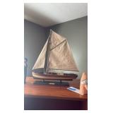 Mariner shelf-sitter and model of circa 1897 ship