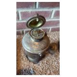 (2) Antique Carbide lamps; jeweled Alladin