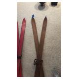 Decorative wood skis