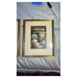 (2) Framed New Orleans themed prints 11”x 9”:
