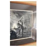 John A. Noble lithograph Blacksmith & Sons 23” x 19