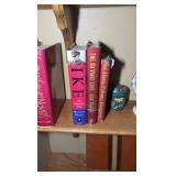 (4) wall mounted shelves with items included