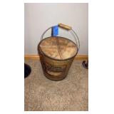 Vintage Rapid Washer Plunger; Antique Candy bucket