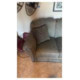 Upholstered Couch and love seat.