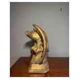 (3) Figurines: Asian Warrior; Eagle, Horse