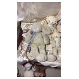 Vintage sachet pillow; Stuffed animals and dolls
