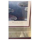Ltd Ed. Bass at Daybreak by Kouba framed print 36" x 30”