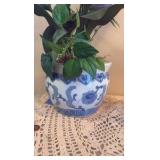 (2) Bombay company porcelain horse; planter