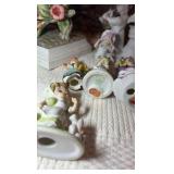 Ceramic and porcelain figurines.