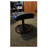 Scandanavian-inspired lounge chair with ottoman