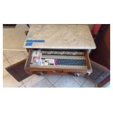 Vintage cabinet with marble top