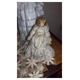 (4) vintage porcelain dolls