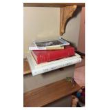 (4) wall mounted shelves with items included