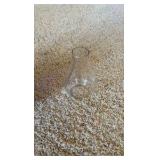 (2) Vintage oil lamps, cobalt blue jar, glass chimney