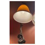 (3) Figural lamps: Bear, boy, monkey