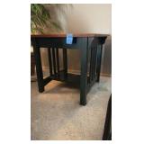 (2) side tables D27” x H2’ x L23” and D26” x H2’ x L26”