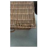 (3) Willow wicker baskets, 16"L 18"L & 19"L