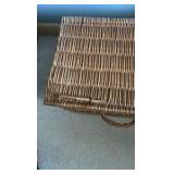 (3) Willow wicker baskets, 16"L 18"L & 19"L