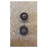 Coasters, London plates, pewter cups.