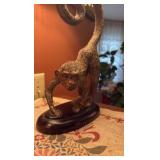 (3) Figural lamps: Bear, boy, monkey