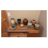 (9) Pottery pieces