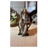 Ceramic and porcelain figurines.