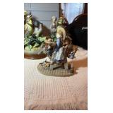 Ceramic and porcelain figurines.