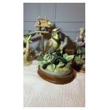 Ceramic and porcelain figurines.