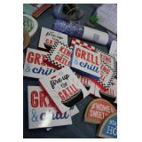 Large lot of decorative wall hangin...
