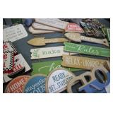 Large lot of decorative wall hangin...