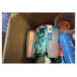 Huge lot of reusable cups, and wate...