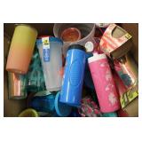 Huge lot of reusable cups, and wate...