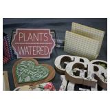 Home decor, wall art, and napkin ho...