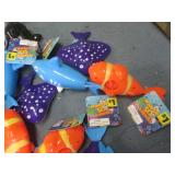 Swim masks, wind up sea animals and...